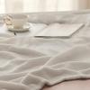 imageBedsure GentleSoft Fleece Throw Blanket for Couch Oxford Tan  Lightweight Plush Fuzzy Cozy Soft Blankets and Throws for Sofa 50x60 inchesLinen