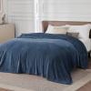 imageBedsure GentleSoft Fleece Throw Blanket for Couch Oxford Tan  Lightweight Plush Fuzzy Cozy Soft Blankets and Throws for Sofa 50x60 inchesMineral Blue