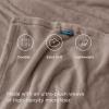 imageBedsure GentleSoft Fleece Throw Blanket for Couch Oxford Tan  Lightweight Plush Fuzzy Cozy Soft Blankets and Throws for Sofa 50x60 inchesMocha Brown