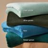 imageBedsure GentleSoft Fleece Throw Blanket for Couch Oxford Tan  Lightweight Plush Fuzzy Cozy Soft Blankets and Throws for Sofa 50x60 inchesOlive Green