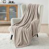 imageBedsure GentleSoft Fleece Throw Blanket for Couch Oxford Tan  Lightweight Plush Fuzzy Cozy Soft Blankets and Throws for Sofa 50x60 inchesOxford Tan
