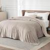 imageBedsure GentleSoft Fleece Throw Blanket for Couch Oxford Tan  Lightweight Plush Fuzzy Cozy Soft Blankets and Throws for Sofa 50x60 inchesOxford Tan
