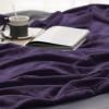imageBedsure GentleSoft Fleece Throw Blanket for Couch Oxford Tan  Lightweight Plush Fuzzy Cozy Soft Blankets and Throws for Sofa 50x60 inchesPurple