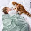 imageBedsure GentleSoft Fleece Throw Blanket for Couch Oxford Tan  Lightweight Plush Fuzzy Cozy Soft Blankets and Throws for Sofa 50x60 inchesSage Green