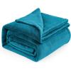 imageBedsure GentleSoft Fleece Throw Blanket for Couch Oxford Tan  Lightweight Plush Fuzzy Cozy Soft Blankets and Throws for Sofa 50x60 inchesTeal Blue