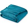 imageBedsure GentleSoft Fleece Throw Blanket for Couch Oxford Tan  Lightweight Plush Fuzzy Cozy Soft Blankets and Throws for Sofa 50x60 inchesTeal Blue
