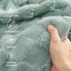 imageBedsure GentleSoft Twin Blanket for Bed  Super Soft Cozy Blankets for Kids Girls Cute Fuzzy Fleece Throws for Bedroom Couch Light Yellow 60x80 Inches01 Sage Green