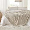 imageBedsure GentleSoft Twin Blanket for Bed  Super Soft Cozy Blankets for Kids Girls Cute Fuzzy Fleece Throws for Bedroom Couch Light Yellow 60x80 Inches04 Neutral Beige