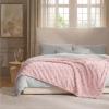 imageBedsure GentleSoft Twin Blanket for Bed  Super Soft Cozy Blankets for Kids Girls Cute Fuzzy Fleece Throws for Bedroom Couch Light Yellow 60x80 InchesBaby Pink