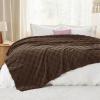 imageBedsure GentleSoft Twin Blanket for Bed  Super Soft Cozy Blankets for Kids Girls Cute Fuzzy Fleece Throws for Bedroom Couch Light Yellow 60x80 InchesBrown