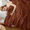 imageBedsure GentleSoft Twin Blanket for Bed  Super Soft Cozy Blankets for Kids Girls Cute Fuzzy Fleece Throws for Bedroom Couch Light Yellow 60x80 InchesBurnt Orange