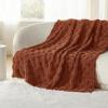 imageBedsure GentleSoft Twin Blanket for Bed  Super Soft Cozy Blankets for Kids Girls Cute Fuzzy Fleece Throws for Bedroom Couch Light Yellow 60x80 InchesBurnt Orange