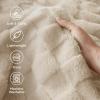 imageBedsure GentleSoft Twin Blanket for Bed  Super Soft Cozy Blankets for Kids Girls Cute Fuzzy Fleece Throws for Bedroom Couch Light Yellow 60x80 InchesBeige