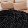 imageBedsure GentleSoft Twin Blanket for Bed  Super Soft Cozy Blankets for Kids Girls Cute Fuzzy Fleece Throws for Bedroom Couch Light Yellow 60x80 InchesBlack