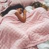imageBedsure GentleSoft Twin Blanket for Bed  Super Soft Cozy Blankets for Kids Girls Cute Fuzzy Fleece Throws for Bedroom Couch Light Yellow 60x80 InchesBaby Pink