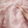imageBedsure GentleSoft Twin Blanket for Bed  Super Soft Cozy Blankets for Kids Girls Cute Fuzzy Fleece Throws for Bedroom Couch Light Yellow 60x80 InchesBaby Pink