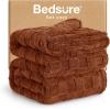 imageBedsure GentleSoft Twin Blanket for Bed  Super Soft Cozy Blankets for Kids Girls Cute Fuzzy Fleece Throws for Bedroom Couch Light Yellow 60x80 InchesBurnt Orange