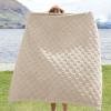 imageBedsure GentleSoft Twin Blanket for Bed  Super Soft Cozy Blankets for Kids Girls Cute Fuzzy Fleece Throws for Bedroom Couch Light Yellow 60x80 InchesBeige