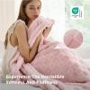 imageBedsure GentleSoft Twin Blanket for Bed  Super Soft Cozy Blankets for Kids Girls Cute Fuzzy Fleece Throws for Bedroom Couch Light Yellow 60x80 InchesBaby Pink