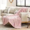 imageBedsure GentleSoft Twin Blanket for Bed  Super Soft Cozy Blankets for Kids Girls Cute Fuzzy Fleece Throws for Bedroom Couch Light Yellow 60x80 InchesBaby Pink