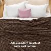 imageBedsure GentleSoft Twin Blanket for Bed  Super Soft Cozy Blankets for Kids Girls Cute Fuzzy Fleece Throws for Bedroom Couch Light Yellow 60x80 InchesBrown