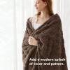 imageBedsure GentleSoft Twin Blanket for Bed  Super Soft Cozy Blankets for Kids Girls Cute Fuzzy Fleece Throws for Bedroom Couch Light Yellow 60x80 InchesBrown