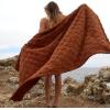 imageBedsure GentleSoft Twin Blanket for Bed  Super Soft Cozy Blankets for Kids Girls Cute Fuzzy Fleece Throws for Bedroom Couch Light Yellow 60x80 InchesBurnt Orange