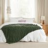 imageBedsure GentleSoft Twin Blanket for Bed  Super Soft Cozy Blankets for Kids Girls Cute Fuzzy Fleece Throws for Bedroom Couch Light Yellow 60x80 InchesBronze Green