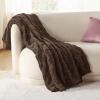 imageBedsure GentleSoft Twin Blanket for Bed  Super Soft Cozy Blankets for Kids Girls Cute Fuzzy Fleece Throws for Bedroom Couch Light Yellow 60x80 InchesBrown