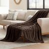 imageBedsure GentleSoft Twin Blanket for Bed  Super Soft Cozy Blankets for Kids Girls Cute Fuzzy Fleece Throws for Bedroom Couch Light Yellow 60x80 InchesChocolate