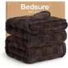 imageBedsure GentleSoft Twin Blanket for Bed  Super Soft Cozy Blankets for Kids Girls Cute Fuzzy Fleece Throws for Bedroom Couch Light Yellow 60x80 InchesChocolate