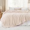 imageBedsure GentleSoft Twin Blanket for Bed  Super Soft Cozy Blankets for Kids Girls Cute Fuzzy Fleece Throws for Bedroom Couch Light Yellow 60x80 InchesCream