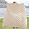imageBedsure GentleSoft Twin Blanket for Bed  Super Soft Cozy Blankets for Kids Girls Cute Fuzzy Fleece Throws for Bedroom Couch Light Yellow 60x80 InchesCream