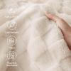 imageBedsure GentleSoft Twin Blanket for Bed  Super Soft Cozy Blankets for Kids Girls Cute Fuzzy Fleece Throws for Bedroom Couch Light Yellow 60x80 InchesCream
