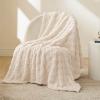 imageBedsure GentleSoft Twin Blanket for Bed  Super Soft Cozy Blankets for Kids Girls Cute Fuzzy Fleece Throws for Bedroom Couch Light Yellow 60x80 InchesCream