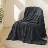 imageBedsure GentleSoft Twin Blanket for Bed  Super Soft Cozy Blankets for Kids Girls Cute Fuzzy Fleece Throws for Bedroom Couch Light Yellow 60x80 InchesDark Grey
