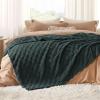 imageBedsure GentleSoft Twin Blanket for Bed  Super Soft Cozy Blankets for Kids Girls Cute Fuzzy Fleece Throws for Bedroom Couch Light Yellow 60x80 InchesDark Green