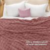 imageBedsure GentleSoft Twin Blanket for Bed  Super Soft Cozy Blankets for Kids Girls Cute Fuzzy Fleece Throws for Bedroom Couch Light Yellow 60x80 InchesDusty Pink