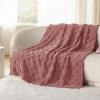 imageBedsure GentleSoft Twin Blanket for Bed  Super Soft Cozy Blankets for Kids Girls Cute Fuzzy Fleece Throws for Bedroom Couch Light Yellow 60x80 InchesDusty Pink