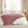 imageBedsure GentleSoft Twin Blanket for Bed  Super Soft Cozy Blankets for Kids Girls Cute Fuzzy Fleece Throws for Bedroom Couch Light Yellow 60x80 InchesDusty Pink