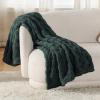 imageBedsure GentleSoft Twin Blanket for Bed  Super Soft Cozy Blankets for Kids Girls Cute Fuzzy Fleece Throws for Bedroom Couch Light Yellow 60x80 InchesDark Green