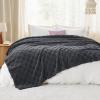 imageBedsure GentleSoft Twin Blanket for Bed  Super Soft Cozy Blankets for Kids Girls Cute Fuzzy Fleece Throws for Bedroom Couch Light Yellow 60x80 InchesDark Grey