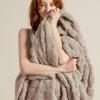 imageBedsure GentleSoft Twin Blanket for Bed  Super Soft Cozy Blankets for Kids Girls Cute Fuzzy Fleece Throws for Bedroom Couch Light Yellow 60x80 InchesLight Brown