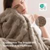 imageBedsure GentleSoft Twin Blanket for Bed  Super Soft Cozy Blankets for Kids Girls Cute Fuzzy Fleece Throws for Bedroom Couch Light Yellow 60x80 InchesLight Brown