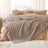 imageBedsure GentleSoft Twin Blanket for Bed  Super Soft Cozy Blankets for Kids Girls Cute Fuzzy Fleece Throws for Bedroom Couch Light Yellow 60x80 InchesLight Brown