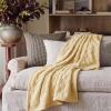 imageBedsure GentleSoft Twin Blanket for Bed  Super Soft Cozy Blankets for Kids Girls Cute Fuzzy Fleece Throws for Bedroom Couch Light Yellow 60x80 InchesLight Yellow