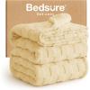 imageBedsure GentleSoft Twin Blanket for Bed  Super Soft Cozy Blankets for Kids Girls Cute Fuzzy Fleece Throws for Bedroom Couch Light Yellow 60x80 InchesLight Yellow