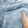 imageBedsure GentleSoft Twin Blanket for Bed  Super Soft Cozy Blankets for Kids Girls Cute Fuzzy Fleece Throws for Bedroom Couch Light Yellow 60x80 InchesLight Blue