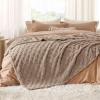 imageBedsure GentleSoft Twin Blanket for Bed  Super Soft Cozy Blankets for Kids Girls Cute Fuzzy Fleece Throws for Bedroom Couch Light Yellow 60x80 InchesLight Brown