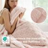 imageBedsure GentleSoft Twin Blanket for Bed  Super Soft Cozy Blankets for Kids Girls Cute Fuzzy Fleece Throws for Bedroom Couch Light Yellow 60x80 InchesLight Pink